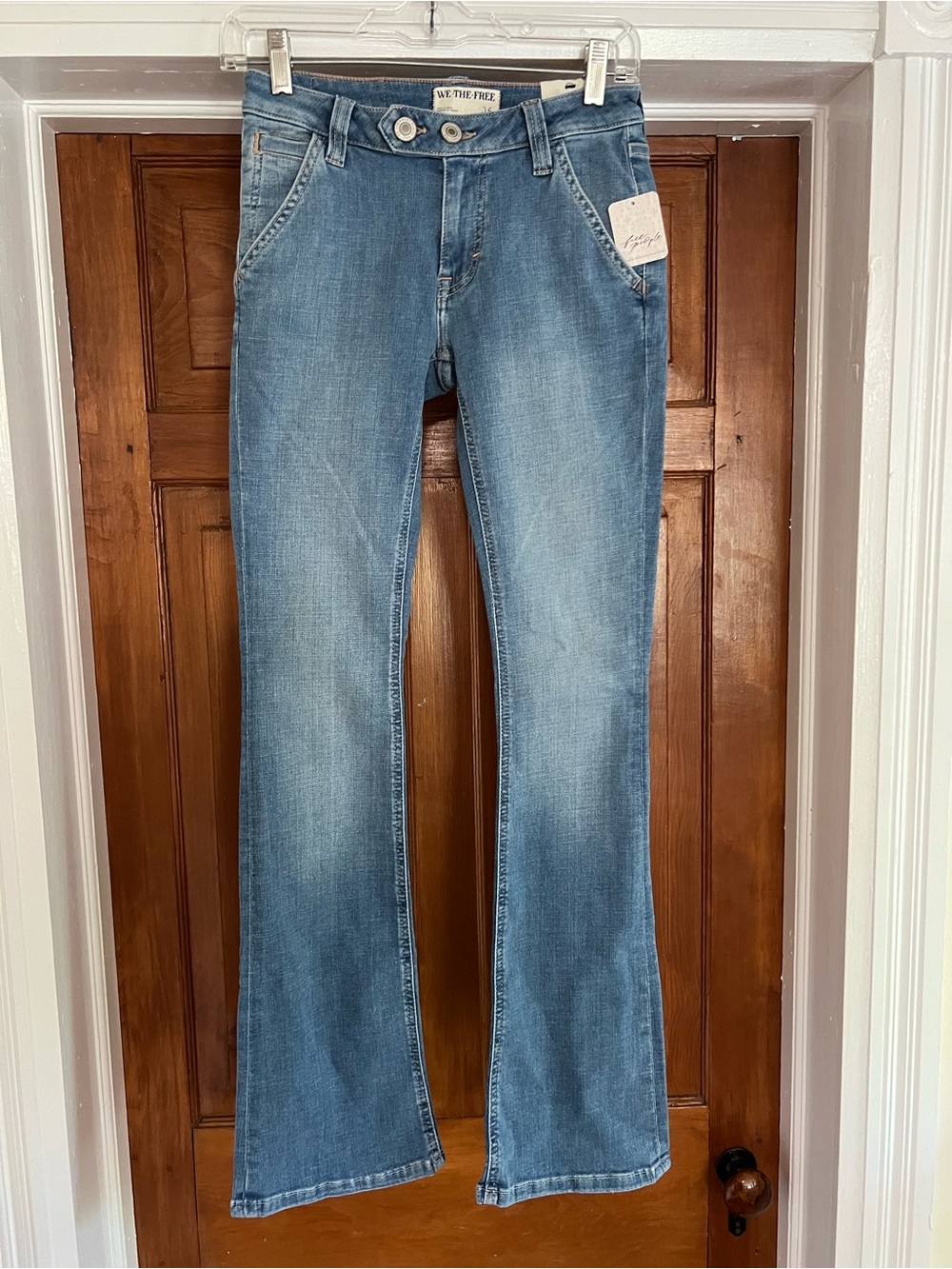 Free People - We The Free- Varsity Blues Slim Bootcut Midrise